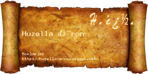 Huzella Áron névjegykártya
